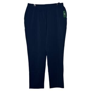 L.L. Bean Pants M Perfect Fit Classic Navy Tapered Leg Stretch Pocket 252077